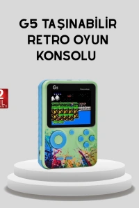 G5 Taşınabilir Retro Game Box 500 Oyunlu Şarjlı Mini Oyun Konsolu