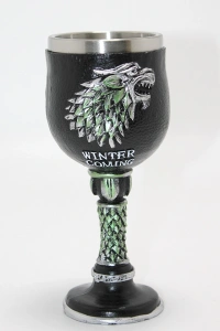 Game Of Thrones House Stark 3D Kabartmalı Çelik Kadeh Bardak