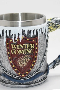 Game Of Thrones Tasarımlı 3D Çelik Kupa Bardak