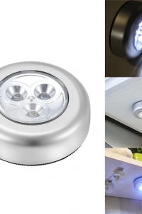 Gardrop - Çekmece - Dolap Köşe Aydınlatıcı Kablosuz  Pilli Led Spot Mutfak Lamba Stick