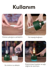 Gaz Lambası Tasarımlı Hava Nemlendirici