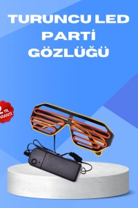 Gece Eğlencelerine Özel Renkli LED Işıklı Gözlük