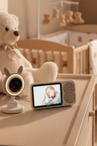Gece Görüşlü Bebek Telsizi Besleme Hatırlatıcılı LCD Ekran