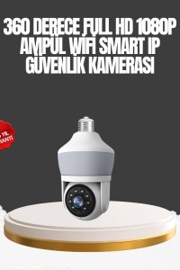 Gece Görüşlü Mobil Uygulamalı Akıllı Ampül Kamera