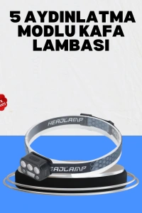 Gece Koşusu İçin LED Kafa Lambası El Sensörlü