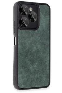 General Mobile Era 30 Kılıf Aras Deri Kapak - Koyu Yeşil