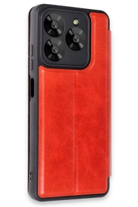 General Mobile Era 50 Kılıf Flip Cover - Kırmızı