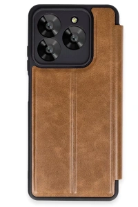 General Mobile Era 50 Kılıf Flip Cover - Taba
