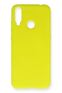 General Mobile GM 10 Kılıf Nano içi Kadife Silikon - Sarı