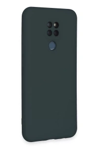 General Mobile GM 20 Kılıf Nano içi Kadife Silikon - Koyu Yeşil