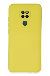General Mobile GM 20 Kılıf Nano içi Kadife Silikon - Sarı