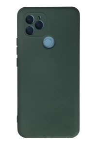 General Mobile GM 21 Kılıf Nano içi Kadife Silikon - Koyu Yeşil