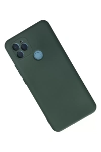General Mobile GM 21 Kılıf Nano içi Kadife Silikon - Koyu Yeşil