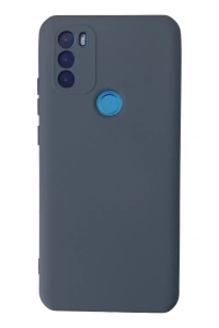 General Mobile GM 21 Plus Kılıf Nano içi Kadife Silikon - Gri