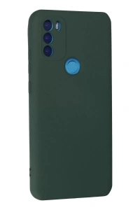 General Mobile GM 21 Plus Kılıf Nano içi Kadife Silikon - Koyu Yeşil