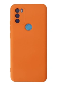 General Mobile GM 21 Plus Kılıf Nano içi Kadife Silikon - Turuncu