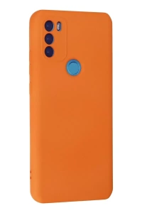 General Mobile GM 21 Plus Kılıf Nano içi Kadife Silikon - Turuncu