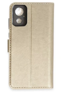 General Mobile GM 23 SE Trend S Plus Kapaklı Kılıf - Gold