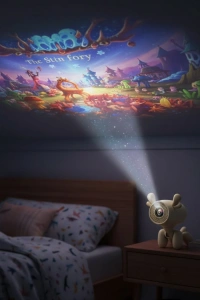 Geyik Tasarımlı Akıllı Projeksiyon 4K Destekli 500 ANSI Lümen