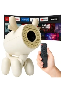 Geyik Tasarımlı Akıllı Projeksiyon 4K Destekli 500 ANSI Lümen