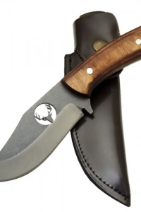 Geyikli YCL3 Eskitme Avcı Bıçağı 20cm - Ahşap Sap, Kılıflı