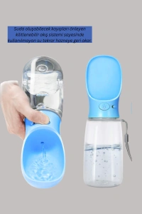 Gıda Sınıfı Malzemeli Evcil Hayvan Su Şişesi BPA İçermez Tek Tuş Kontrol