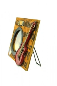 Gitar Temalı El Yapımı Fotoğraf Çerçevesi