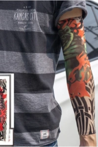 Giyilebilir 3D Baskılı Kol Bacak Dövme Çorap