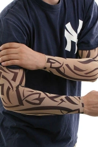 Giyilebilir Kol Dövmesi Çorap Dövme 3D Baskılı Kol Bacak Dövme 2 Adet Model 10