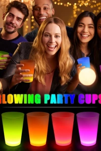 Glow Partisi Bardakları 6 Renk 6 Adet
