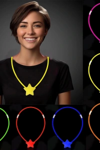 Glow Stick Yıldız Kolye