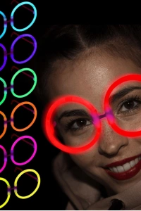 Glow Stick Yuvarlak Gözlük 12 Adet