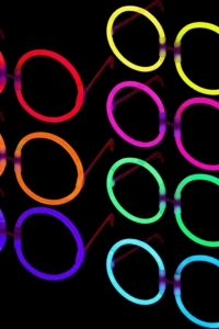 Glow Stick Yuvarlak Parti Gözlüğü 6 Adet