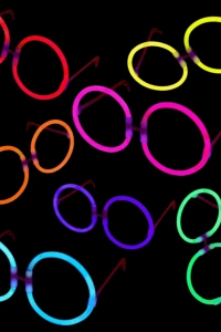 Glow Stick Yuvarlak Parti Gözlüğü 6 Adet