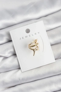 Gold Renk Pirinç Diken Model Kıkırdak Earcuff Küpe