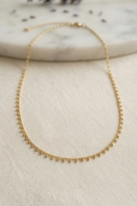 Gold Renk Topçcuk Model 60 cm Kadın Kolye