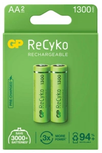 GP ReCyko 1300mAh AA Şarj Edilebilir Kalem Pil 2lİ Paket