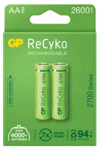 GP ReCyko 2600mAh AA Şarj Edilebilir Kalem Pil 2lİ Paket