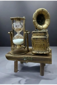 Gramofon Biblolu Kum Saati