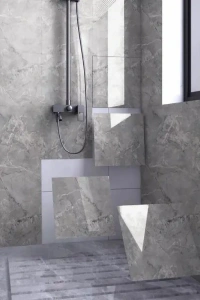 Gri Mermer Desen Duvar Sticker (30x30)