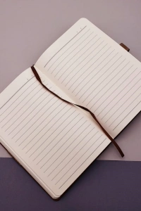 Gri Renk Defter Ve Metal Roller Kalem Seti
