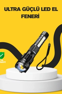Güçlü LED El Feneri Şarj Edilebilir Çok Modlu