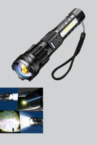 Güçlü LED El Feneri Şarj Edilebilir Çok Modlu