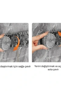 Güçlü Lüks Vantuzlu Askılık