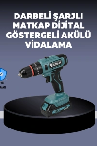 Güçlü Şarjlı Matkap Vidalama Çift Batarya