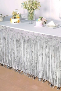 Gümüş Metalize Masa Eteği
