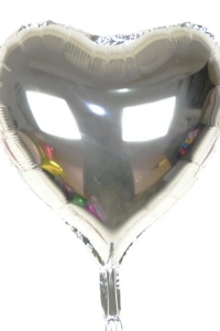 Gümüş Rengi Uçan Folyo Balon 80 Cm.