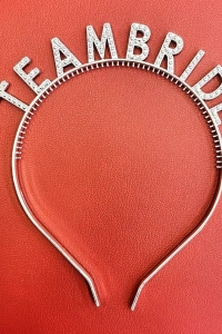 Gümüş Renk Team Bride Taç – Gelin ve Nedime Tacı