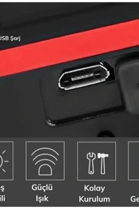 Güneş Enerjili Bisiklet Işıklı Korna