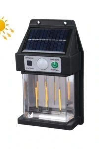 Güneş Enerjili Hareket Sensörlü Duvar Lambası